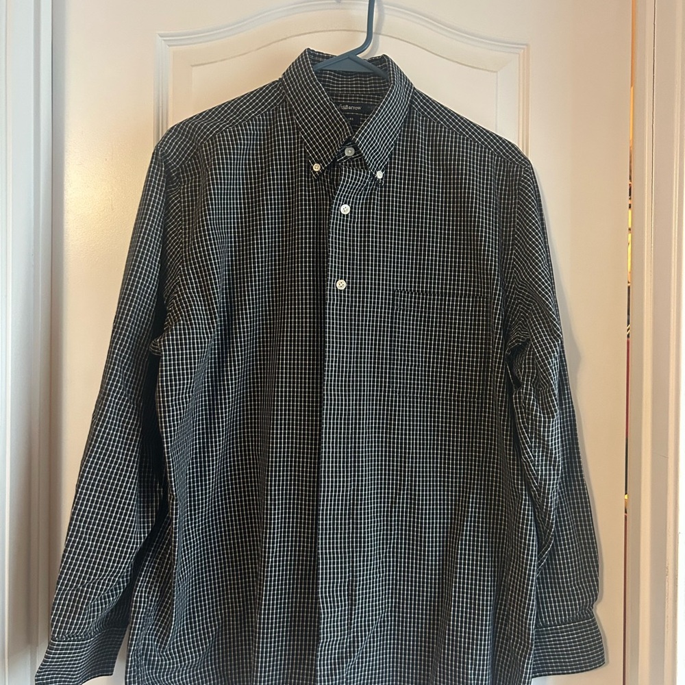Croft & Barrow Black and White Gingham Shirt